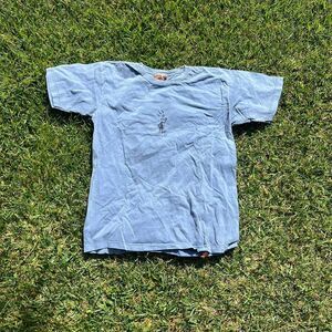 Piranha Joe y2k fishing tee mens size M navy